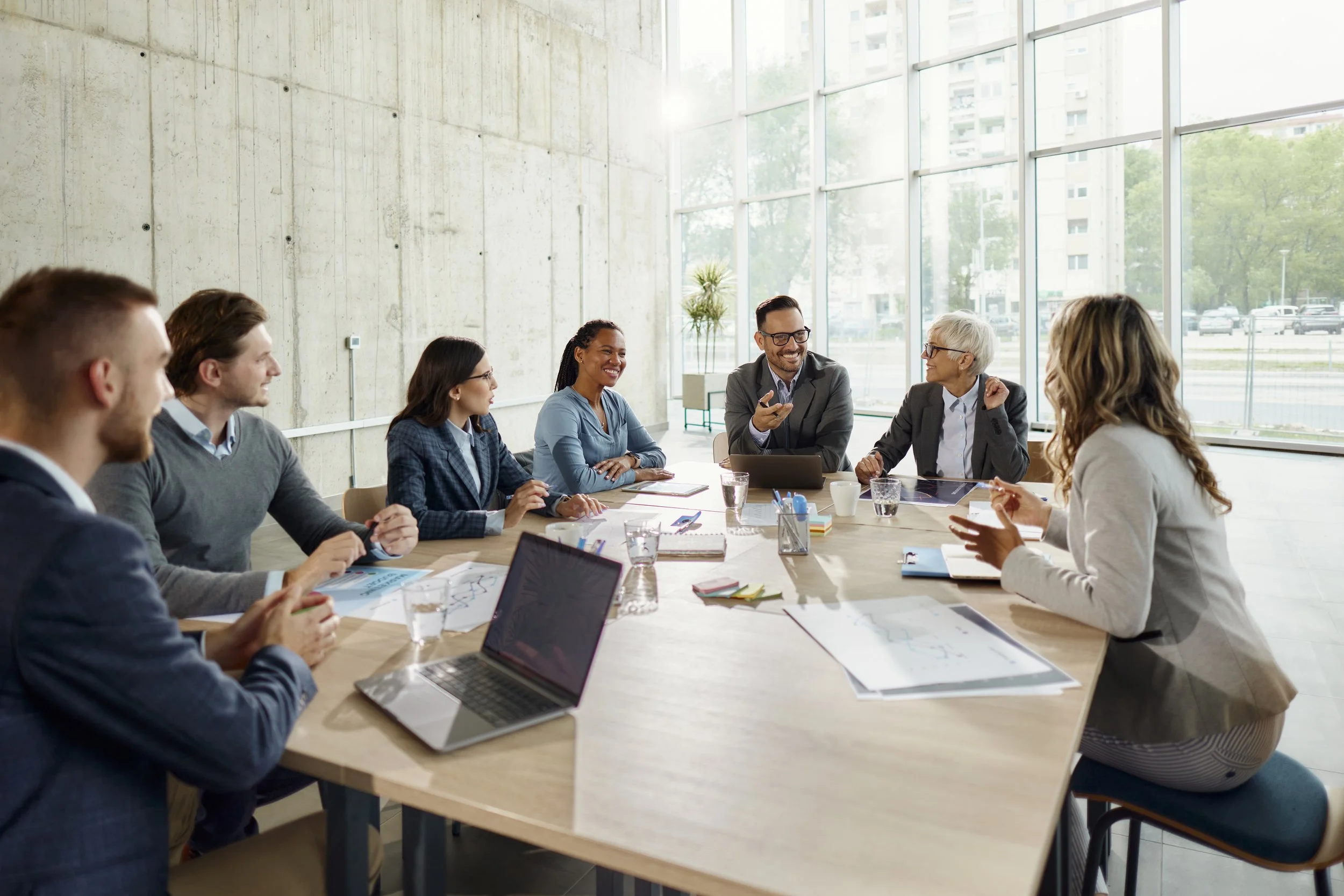 Executive team in a professional meeting
